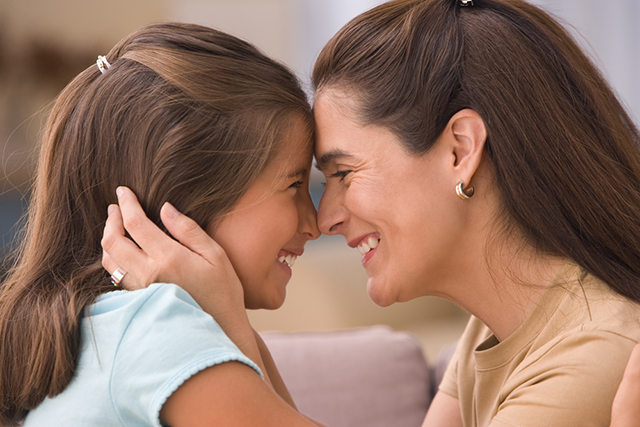 mom and daughter