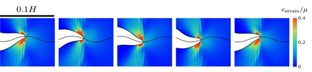 Crack tip trajectory