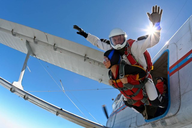 skydiving