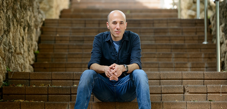 Yizhar, Ofer Sitting On Steps